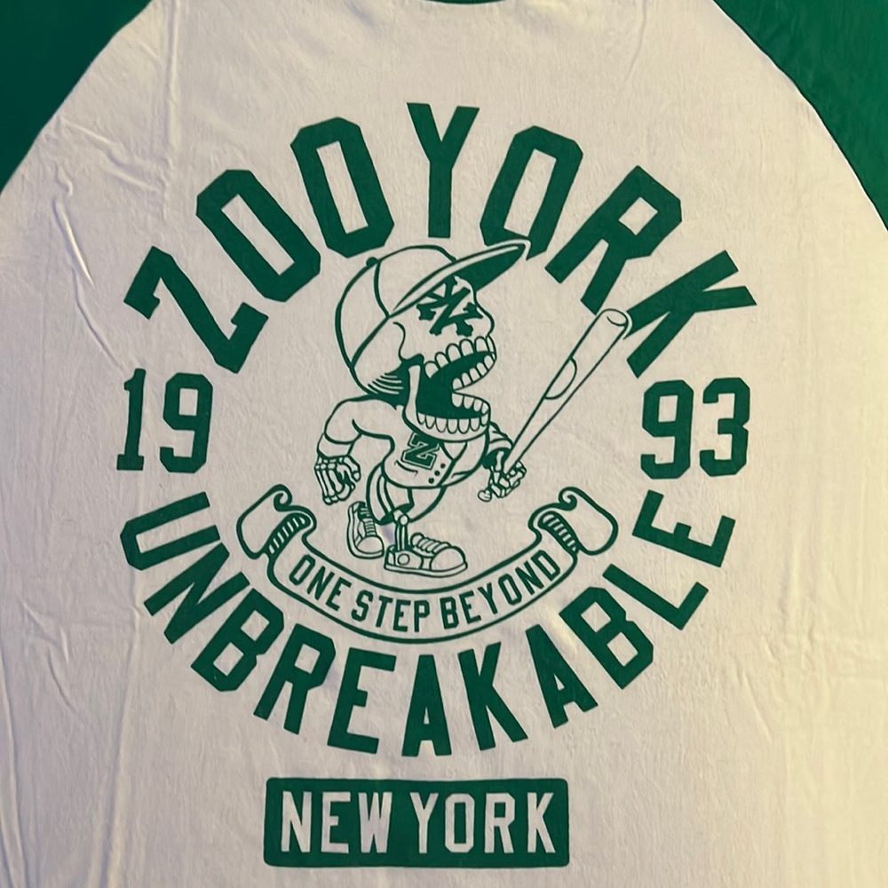 ⚾️ Vintage Rare Zoo York baseball style shirt size XL EUC